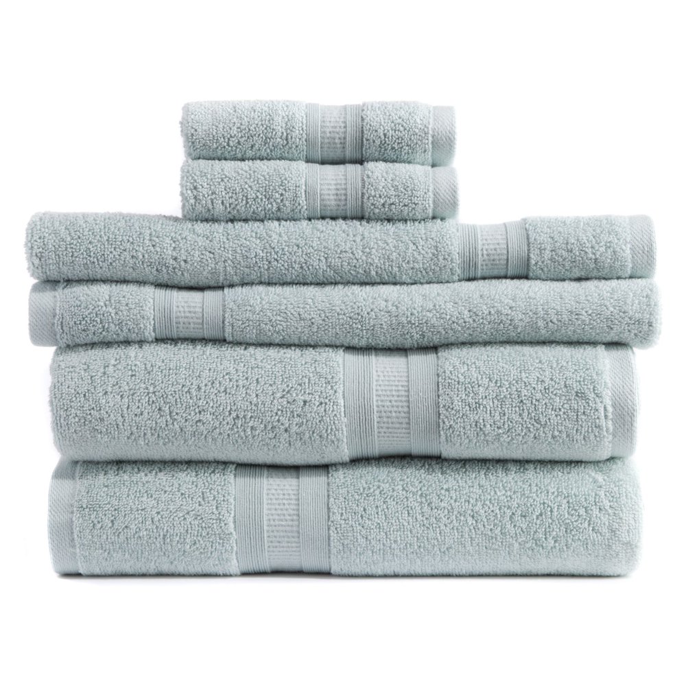Caro Home Aertex 6 Piece Towel Set Caro Home Aertex 6 Piece Towel Set