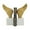 Gold Wings Solid Bird Animals Rectangle S/2 5"W, 10"H, variant on DecMode 5" Wings Bird Aluminum Metal Bookends with Marble Base (Set of 2)