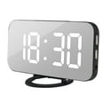 thumbnail image 3 of Fiudx Reloj Despertador Digital Led, Puerto de Carga Usb, Brillo Ajustable, Función de Repetición, Material Acrílico, Doble Fuente de Alimentación, Memoria de Respaldo, Visualización de 12/24 Horas,, 3 of 5