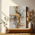 thumbnail image 6 of UXIEQU Abstract Textured Gold Leaf Canvas Wall Art Print 15.75x11.81 Inches, 6 of 8