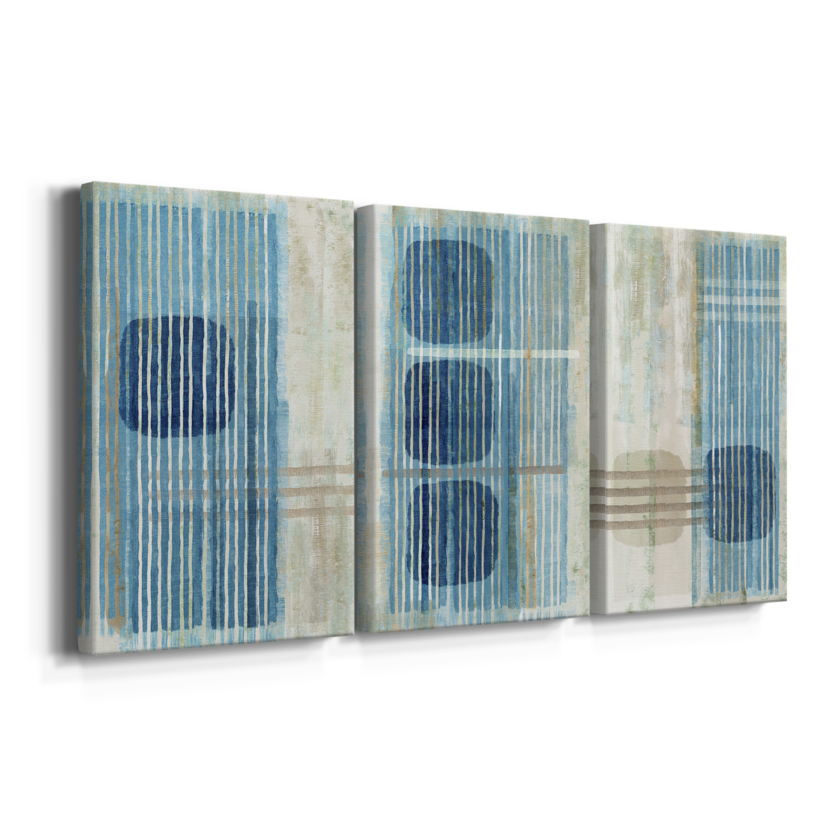 Blue Blue Horizon I Premium Gallery Wrapped Canvas - Ready to Hang - 32 x 48 Each