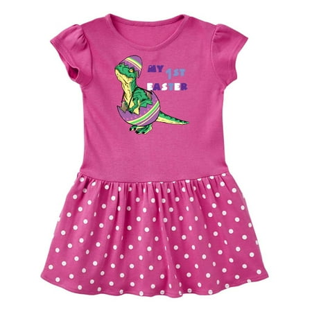 

Inktastic My 1st Easter Baby Tyrannosaurus Rex inn Egg Gift Baby Girl Dress