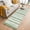 Sage, variant on Orange Yellow Stripe 2'x3' Washable Rug, Fall Farmhouse Modern Abstract Non-Slip Soft Doormat Area Rugs for Entrance Bathroom Bedsides, Front Doormat Carpet for Kitchen Bedroom, Entryway Floor Mat
