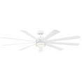 thumbnail image 2 of Wynd XL 72" Matte White Integrated LED Smart Ceiling Fan with Remote Control, 2 of 11