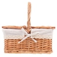 thumbnail image 2 of 2 Count Handle Outdoor Picnic Basket Wedding Decoration Accessory Shopping, 2 of 8