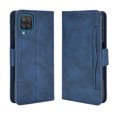 thumbnail image 1 of Case for Samsung Galaxy A12/M12 Cover Adjustable Detachable Card Holder Magnetic closure Leather Wallet Case - Blue, 1 of 5