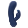 thumbnail image 2 of CalExotics Cashmere Silk Bunny Rechargeable Silicone Rabbit Vibrator, Blue, 2 of 8