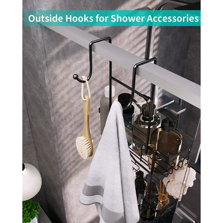 304 Stainless Steel Self Adhesive Shower Shelf Bathroom Shower