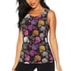 thumbnail image 1 of Balery Halloween Skeleton Camiseta sin mangas estampada ligera para mujer, tops de entrenamiento sin mangas, camisetas de yoga transpirables de secado rápido.-Large, 1 of 7
