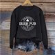 thumbnail image 1 of Herrnalise - Sudadera con estampado de trébol del Día de San Patricio para mujer, sudadera con trébol irlandés, suéter holgado de manga larga, prepárate para la grandeza por menos, 1 of 4