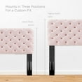 thumbnail image 4 of Tufted Headboard, Full Queen Size, Velvet, Pink, Modern Contemporary Urban Design, Bedroom Master Guest Suite, 4 of 7