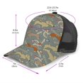 thumbnail image 2 of Lsque Dachshund Dog Bird Printed Trucker Hat - Baseball Cap for Men Women - Breathable Mesh Side, Adjustable Fit - for Casual Wear, 2 of 7