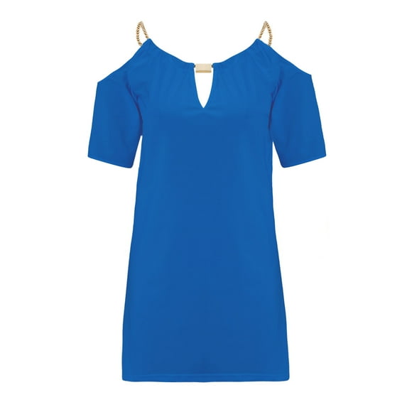 Kiapeise Women's Open Cold Shoulder Slim Fit Short Sleeve Tee Shirt Casual Blouse Tops