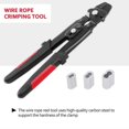 thumbnail image 2 of Wire Rope Crimping Tool Wire Rope Swager Crimpers Fishing Plier with Crimp Sleeves Kit, 2 of 5