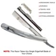 thumbnail image 6 of Cut Throat Shavette Straight Edge Razor Barber Razor Salon Quality + 10 Shaving Blades, 6 of 6