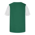 thumbnail image 5 of LYXSSBYX Blouses for Women Short Sleeve Women's Fall and Summer Sexy Short Sleeved Neck Solid Color Lace Patchwork T-Shirt Top, 5 of 6