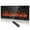 Black 50", variant on Dovov 50" Electric Fireplace Insert, Wall Mounted Recessed Fireplace Heater 750/1500W Ultra Thin Linear Fireplace with Remote Control, Touch Screen, Timer, 2 Heat Fans, Multicolor Flame