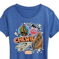 thumbnail image 3 of Star Wars - Chewie Stickers - Women's Short Sleeve Classic Fit Tee, 3 of 5