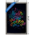 thumbnail image 3 of Never Stop LoVing Wall Poster, 14.725" x 22.375", Framed, 3 of 3