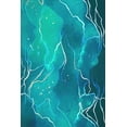 thumbnail image 2 of Alpenglow Workshop 13x18 White Modern Wood Framed Museum Art Print Titled - Sargasso Sea, 2 of 4