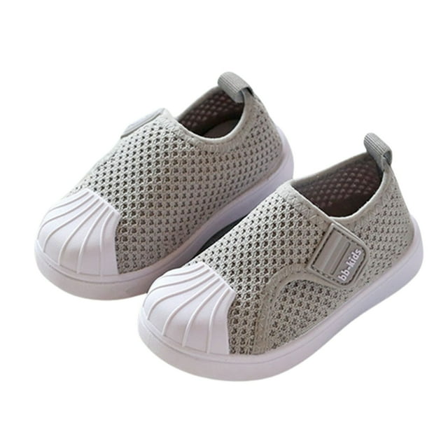 MIASHUI Chaussures de Marche pour Bébé Garçons Filles Espadrilles Confortables Respirantes, Gris, 21