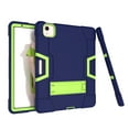 thumbnail image 3 of Allytech iPad Air 5 Case 2022, iPad Air 4 Case 2020, Heavy Duty Protection Shockproof Build In Kickstand Pencil Holder Kids Friendly Case for Apple iPad Air 5th 4th Generation, BlackNavyblue/Olivine, 3 of 7