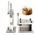 thumbnail image 3 of ECUTEE Baozi Maker Manual Steam Bun Dumpling Maker with 3 Pieces of Mold Stainless Steel Chinese Bao Making Mold Silver, 3 of 10