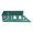 Green, variant on Drill Positioning Ruler for Woodworking Layout, 3D Square Tool with Parallel Scribing Holes and Degree Measuring Scale