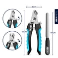 thumbnail image 6 of JEEXI Blue Dog Nail Clippers and Trimmer With Safety Guard, Avoid Over-Cutting Toenail Razor Sharp Blades, Small Medium Large Breeds, 6 of 10