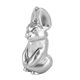 thumbnail image 3 of Escultura de conejo, estatua de conejo de resina suave, figura de conejo decorativa exquisita para estantería de escritorio ZZ0769 2 Plata, 3 of 10