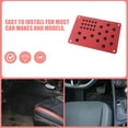 thumbnail image 3 of AURARMLET 2Pcs Red Aluminum Alloy Car Pedal Covers Non- Enhanced Grip Universal Fit Easy Installation, 3 of 8