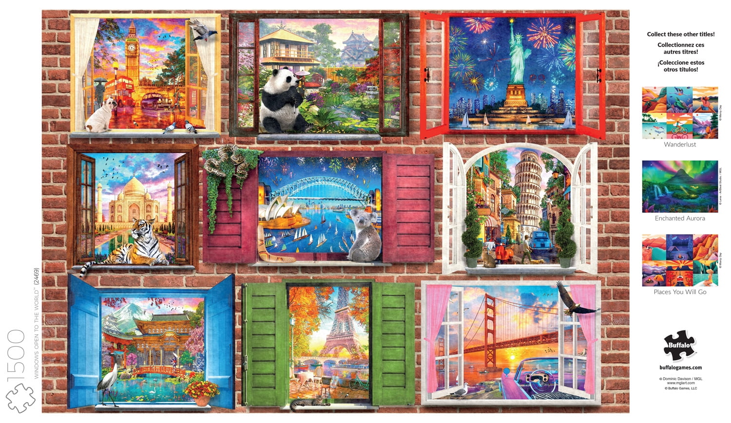 Buffalo Games 1500-Piece Windows Open to the World Interlocking Jigsaw Puzzle for Adults Ages 14+