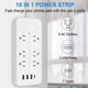 thumbnail image 5 of Regleta de enchufes multifuncional estándar de EE. UU. con 3 puertos USB y 1 tipo C. Protección contra sobrecargas para uso en oficinas, dormitorios y hogar., 5 of 6