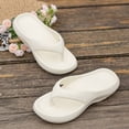 thumbnail image 5 of Stylago Women and Men Flip Flops Orthopedic Summer Non Slip Slippers Outdoor Walking Slide Sandals Arch Support Shower Shoes White Size 5.5, 5 of 7