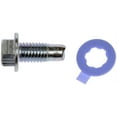 thumbnail image 2 of Dorman Oil Drain Plug 090-034CD AutoGrade; OE Replacement; M12 x 1.75 Thread Size; Clamshell Package; Single; With Gasket, 2 of 2