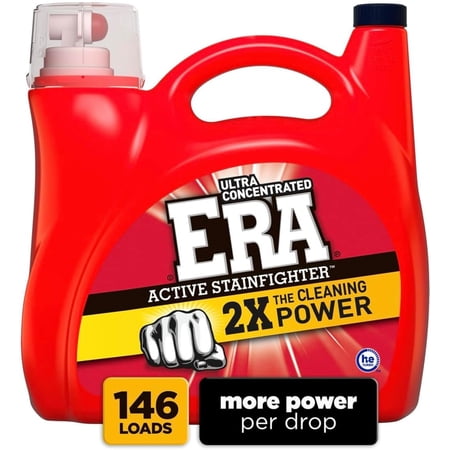 Era 2x Ultra Active Stainfighter Formula Regular Liquid Detergent (200 oz, 146 loads)