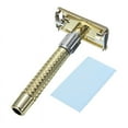 thumbnail image 2 of New Men's Safety Handheld Manual Shaver + Double Edge Safety Razor Blade w/Box, 2 of 10