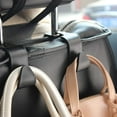 thumbnail image 5 of Car Storage Hooks Hooks For Back Seat Handbag Holder (Set of 4 Black), 5 of 5