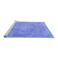 thumbnail image 2 of Ahgly Company Machine Washable Indoor Rectangle Persian Blue Traditional Area Rugs, 3' x 5', 2 of 4