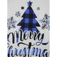 thumbnail image 2 of Family Matching Christmas Pajama Set, Tree Letter Print Long Sleeve Tops Plaid Pants Sleepwear Outfits, 2 of 9