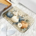 thumbnail image 4 of 1pc Pumpkins with Flowers Absorbent Non-Slip Bathroom Thickened Flannel Rug Decor,Soft,Quick Drying,Suitable For Indoor/outdoor Use,Bathrooms,Bedrooms,Kitchens,Terrace,Laundry Rooms,16"x24", 4 of 9