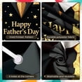 thumbnail image 3 of Black & Gold Happy Father's Day Banner Luxury Formal Display Backdrop for Father's Day Celebration Family Gathering Indoor Photo Shoot, 3 of 8