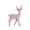 A, variant on Elk Resin Ornaments Furniture Christmas Decoration Props Crafts Christmas Decorations Standing posture pink