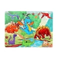 thumbnail image 1 of Rompecabezas de madera de 60 piezas para niños, dibujos animados de animales, cuentos de hadas, avión, rompecabezas, educación temprana para bebés, bloques de construcción educativos, juguete, 1 of 1