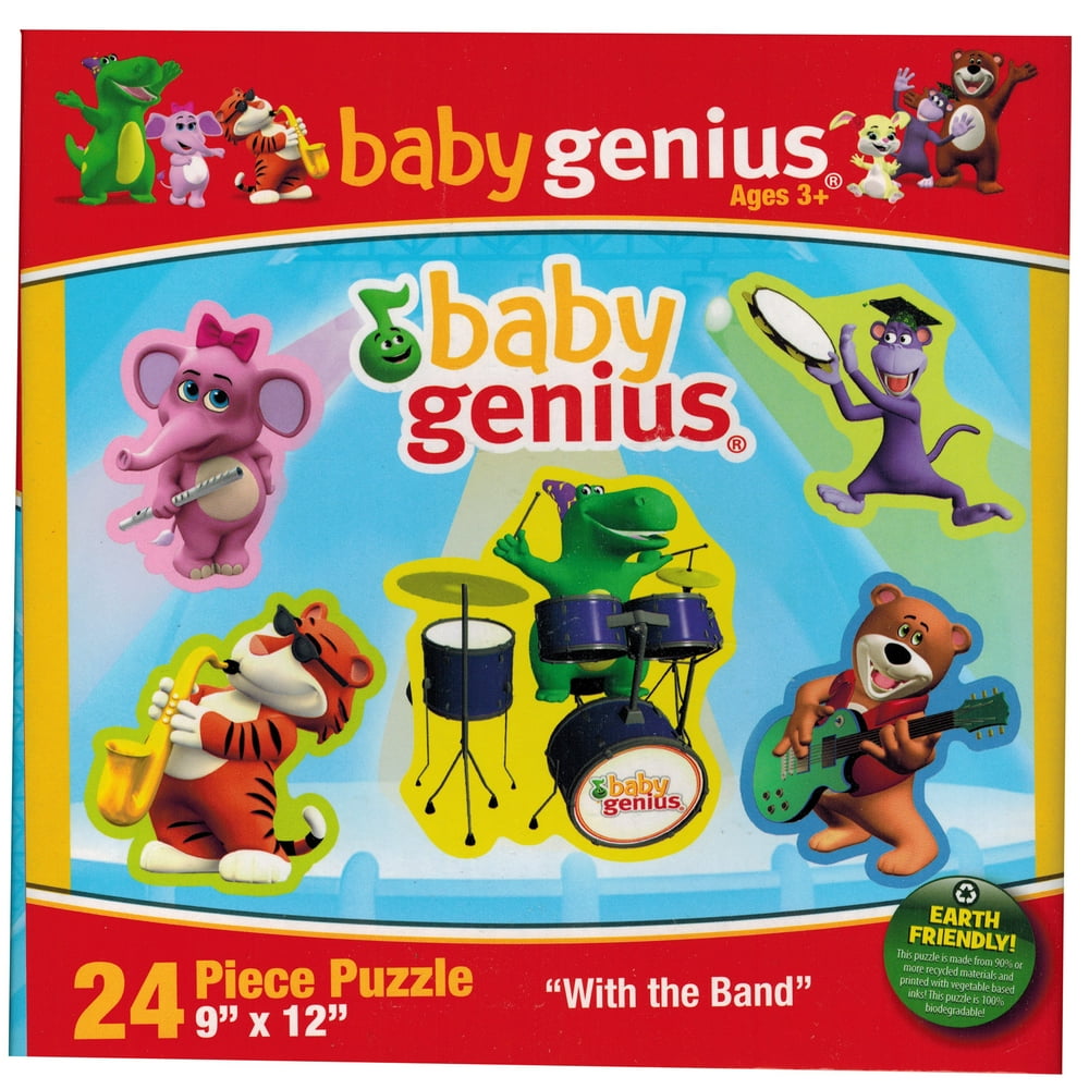 Baby Genius With the Band 24 Piece Kids Music and Animal Fun Puzzle