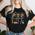 thumbnail image 2 of Ballet Pumpkin Skeleton Scary Halloween T-Shirt - Boys, Girls & Women’s Spooky Dance Costume Tee, Cute Fall Halloween Graphic Shirt, 2 of 3