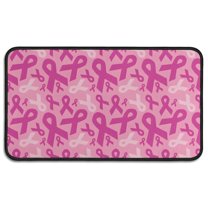 Pink Breast Cancer Door Rugs,Washable Non Slip Door Mats Indoor,Decorative Door Mats,Entry Mat Indoor for Entrance,Bedroom,Kitchen,Bathroom,30"x17"