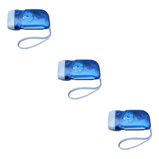 Bewildely Antorchas Presionando a mano Accesorios de iluminación de manivela de emergencia Interruptor antideslizante de alto brillo Lámpara de Type1 NO1