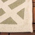 thumbnail image 4 of Safavieh Courtyard Alvin Geometric Indoor/Outdoor Runner Rug, Green/Bone, 2'3" x 12', 4 of 9