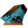 thumbnail image 1 of Undersea resin lamp whale turtle human diving night light home gift, 1 of 5